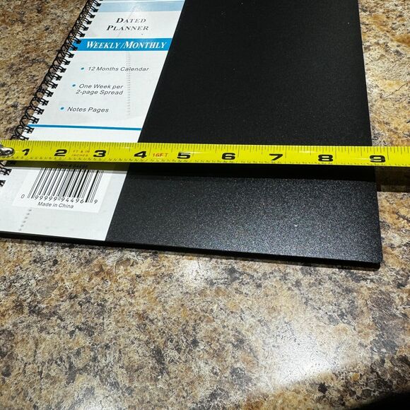 2025 Planner Weekly Schedule Monthly Calendars Premium Dated Black - Picture 8 of 9